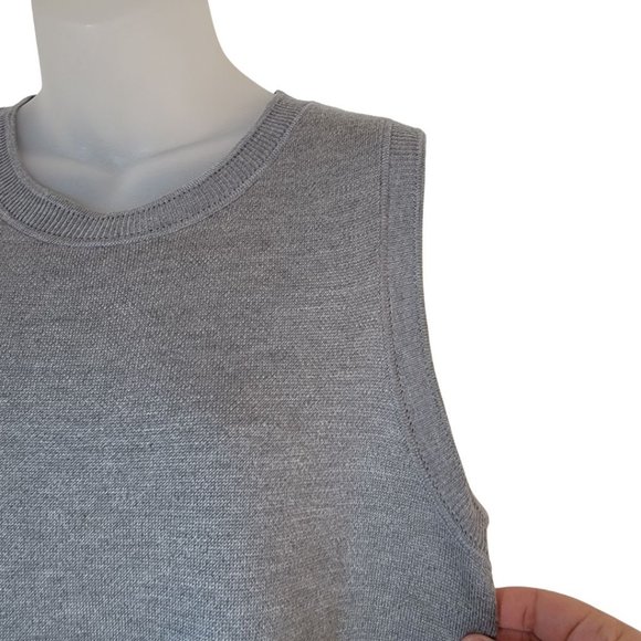 Banana Sleeveless Tank Vest Sweater Gray - Picture 3 of 9